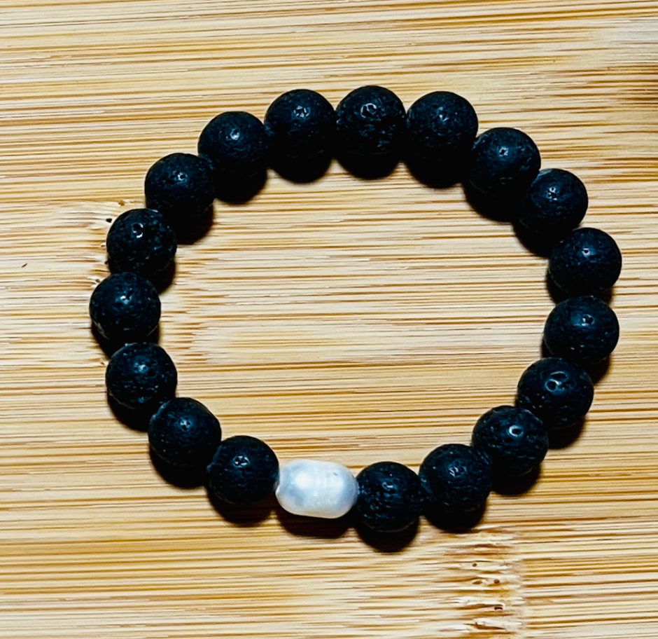 Lava & Pearl Bracelet